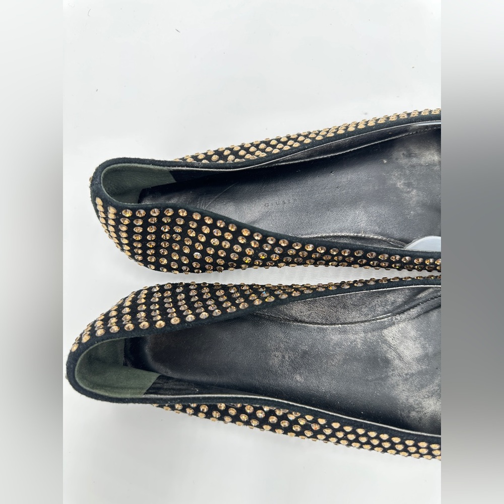 Giuseppe Zanotti Crystal Ballet Flat‎ shoes 38.5 Ruby Slippers shoe size 8.5 - Picture 8 of 11